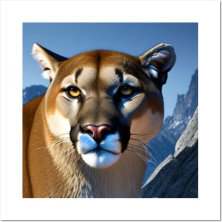 Mountain Lion - AI-Generated Posters and Art